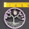 tree of life is shown as measured by a ruler to be 3 inches